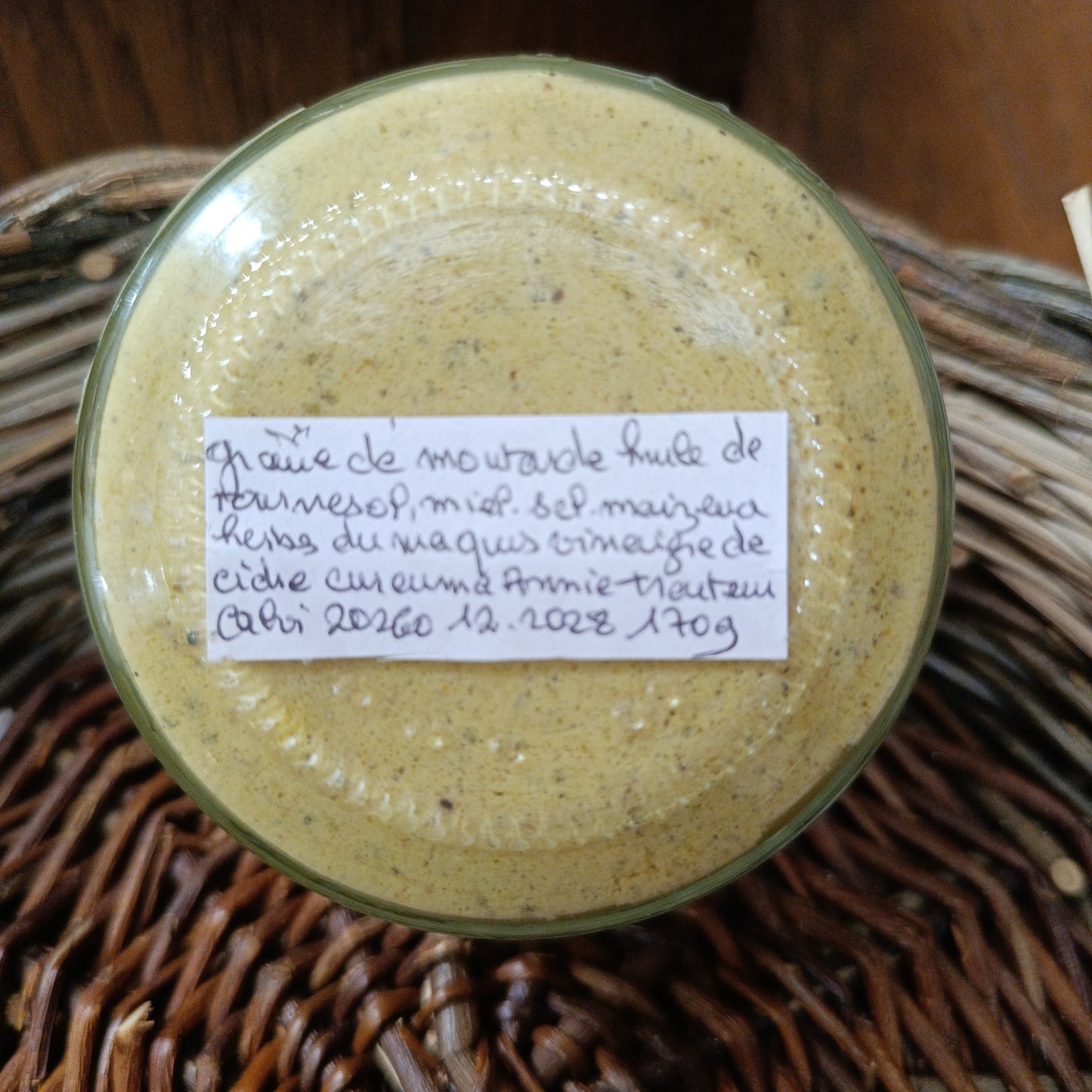Moutarde aux Herbes du Maquis faite maison