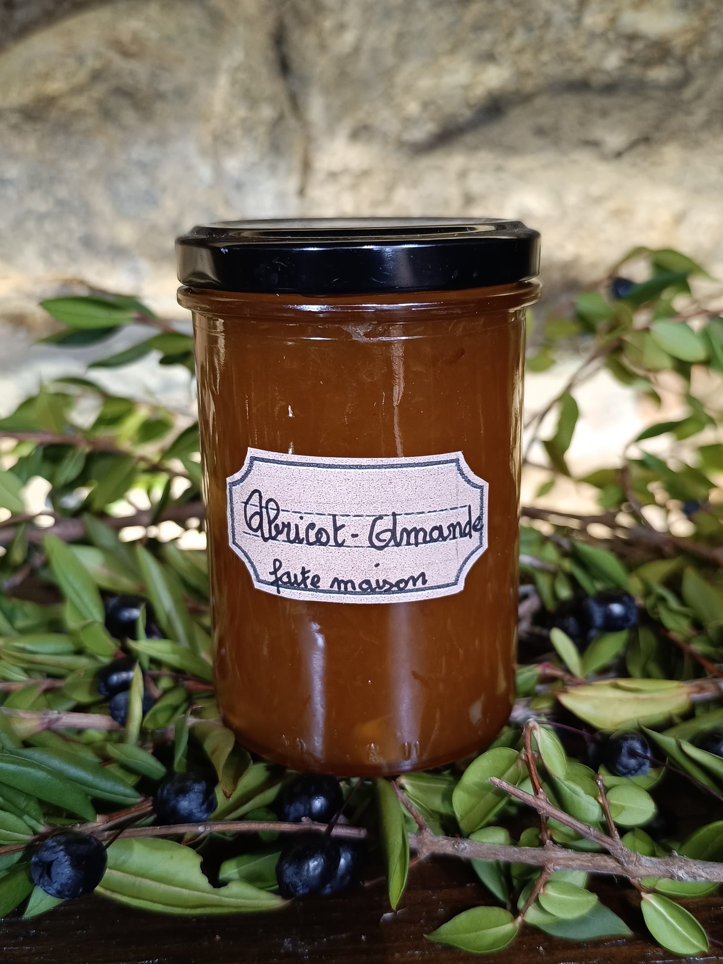 Confiture Abricots et Amandes faite maison