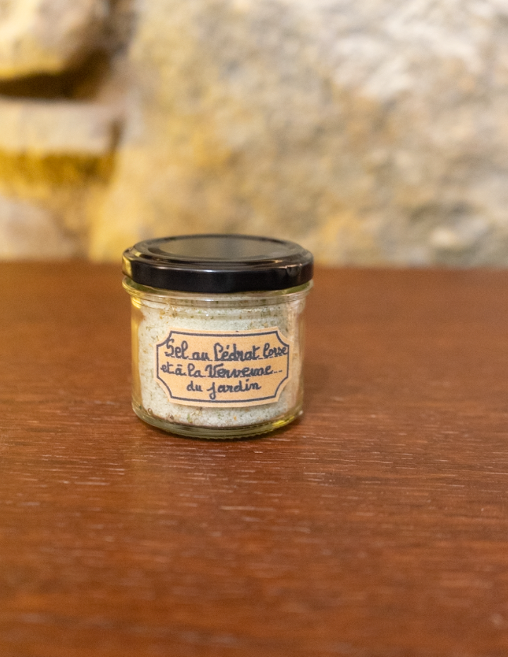Sel au Cédrat et à la Verveine du jardin
