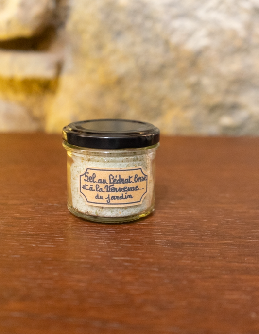 Sel au Cédrat et à la Verveine du jardin