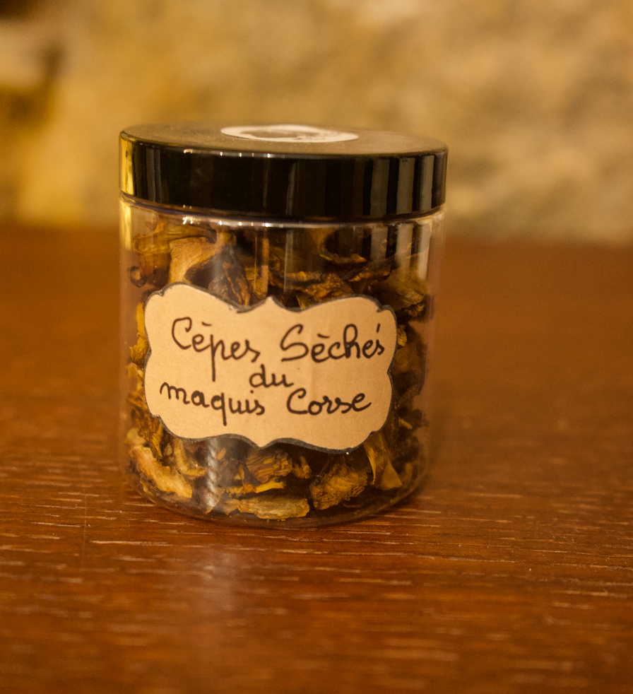 Cèpes séchés du maquis fait maison