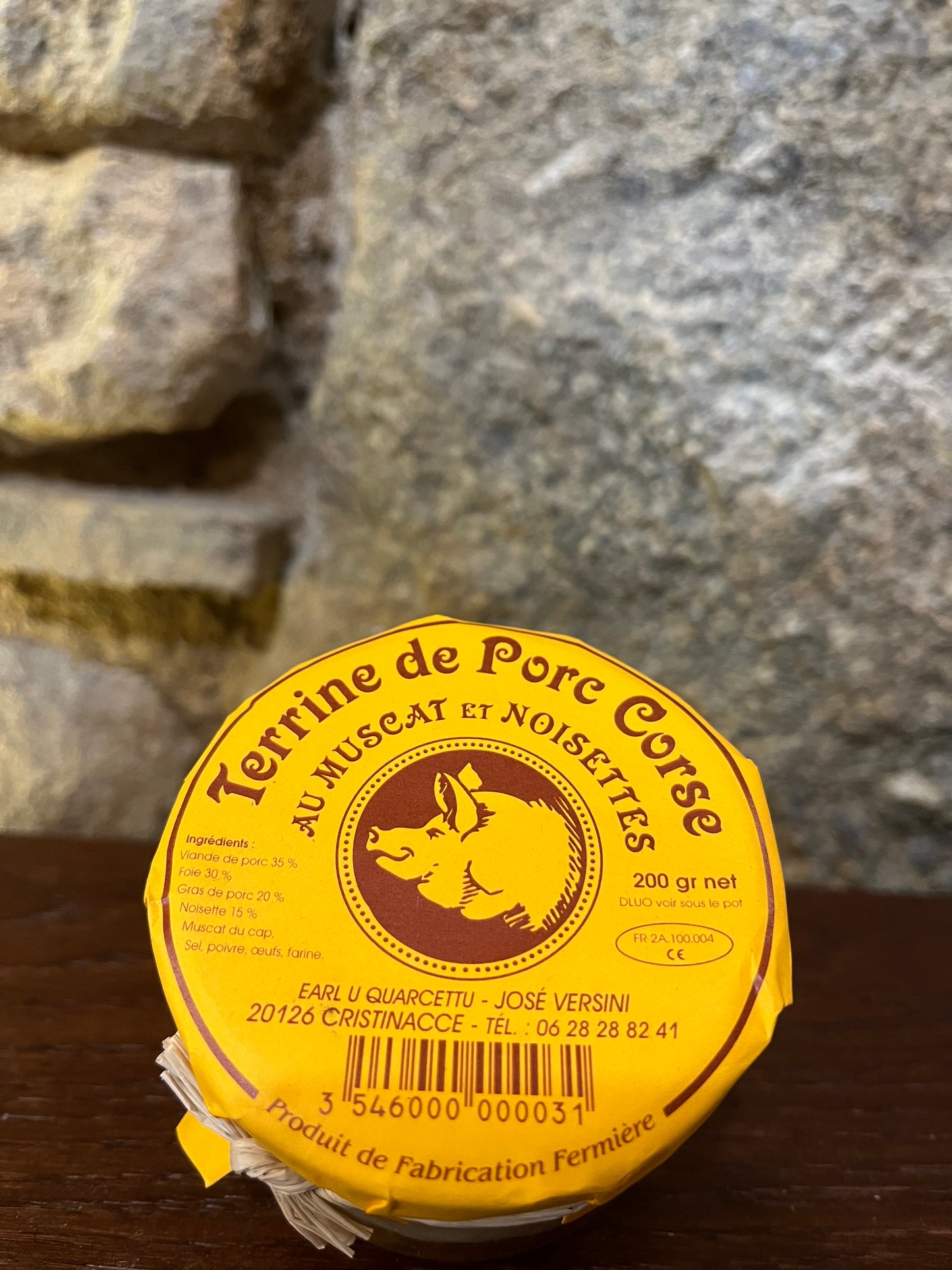 Terrine - Porc au muscat et noisettes