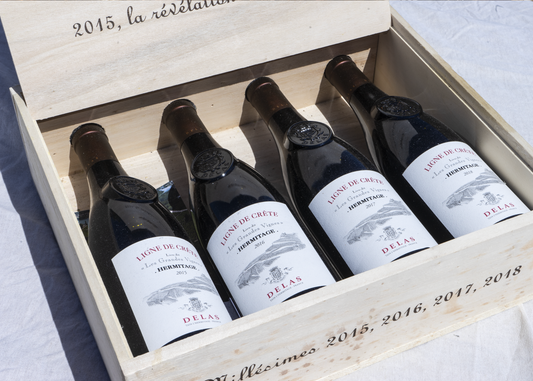 Hermitage - Coffret Bois "LIGNE DE CRÊTE" - 4 MILLÉSIMES