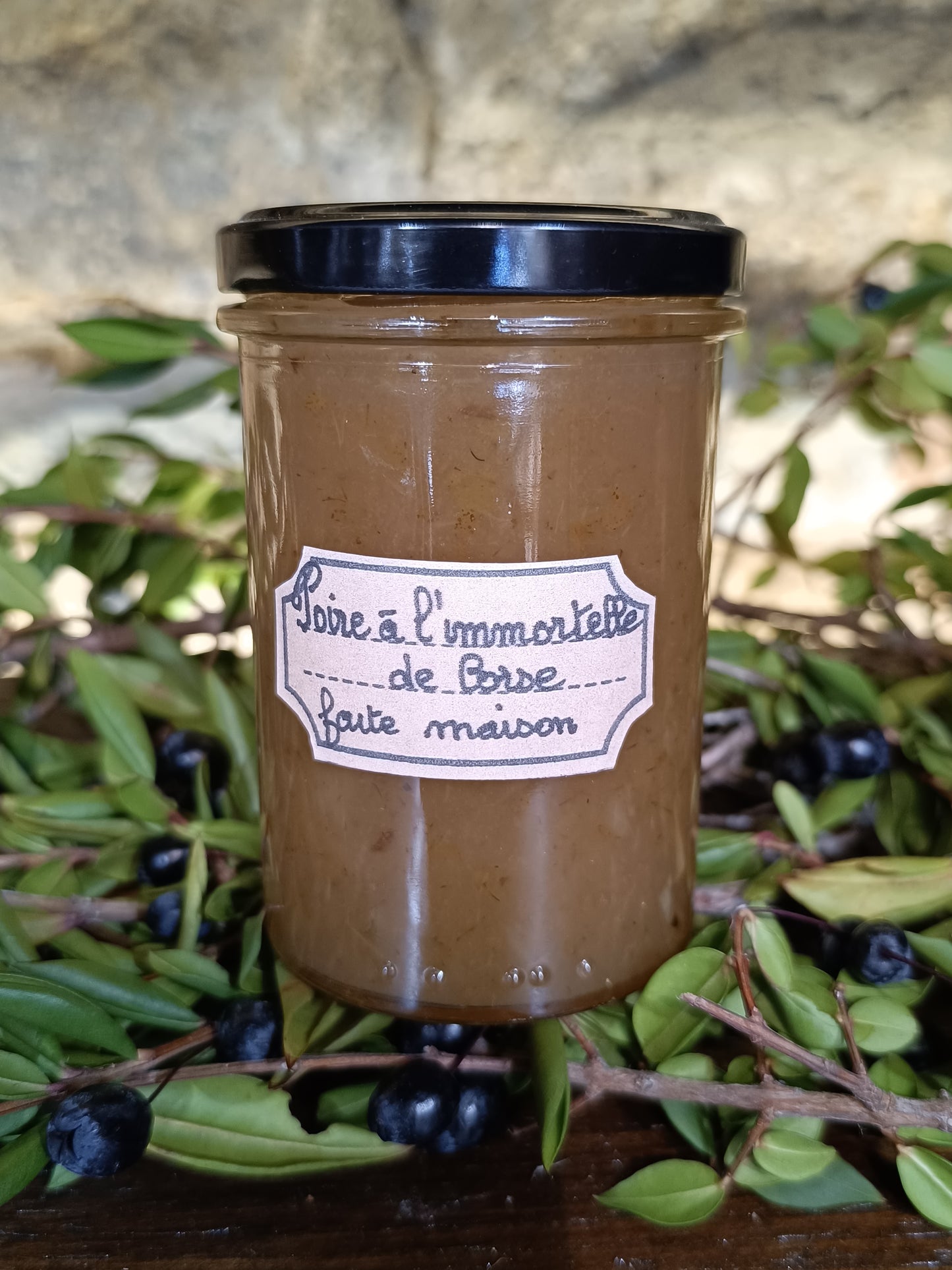 Confiture Poire Immortelle faite maison